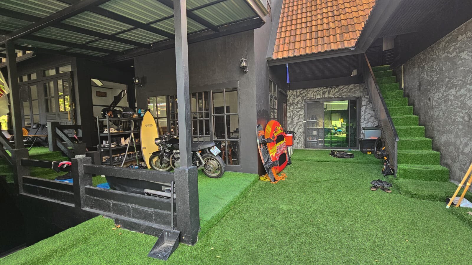 Workshop and garage